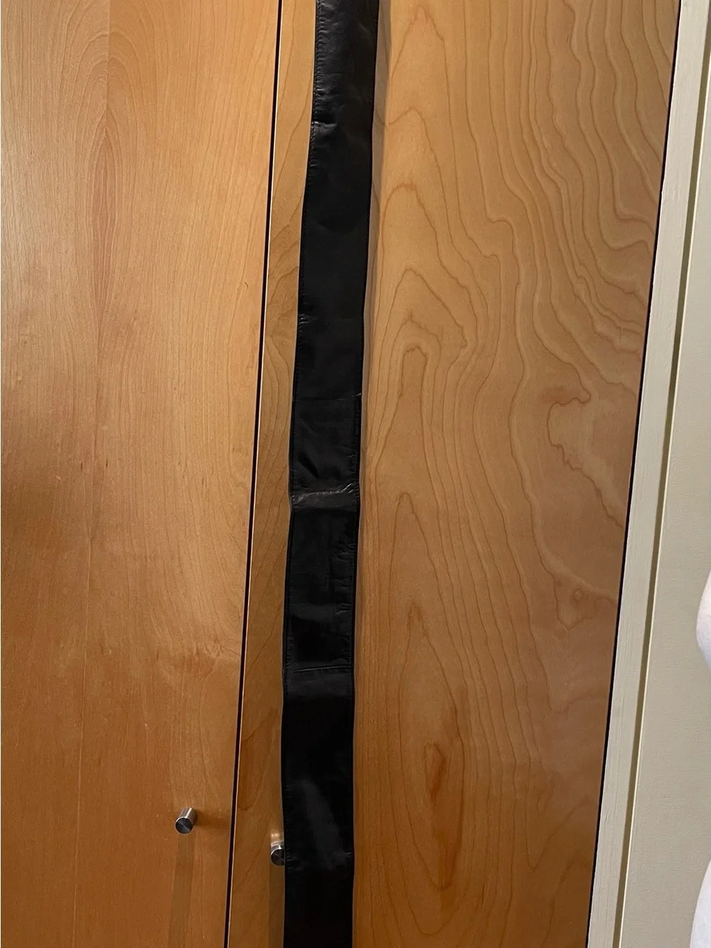 Black Leather Obi Style Belt